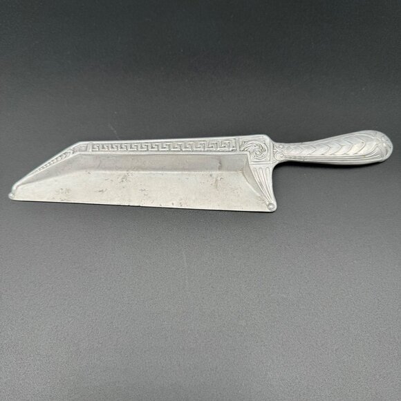 Antique Aluminum Silent Butler Crumb Catcher Tray with Scraper Vintage - Picture 3 of 16